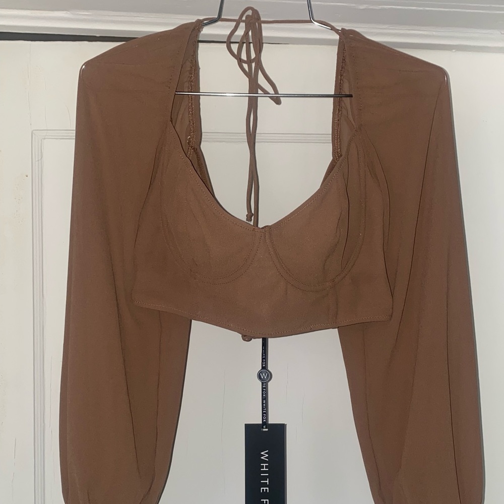 White Fox Boutique long sleeve crop top